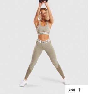 Gymshark Khaki Flex Leggings